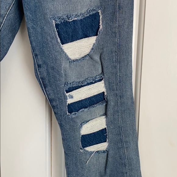 Frame denim distressed ankle length jeans.size 25 - Picture 3 of 4